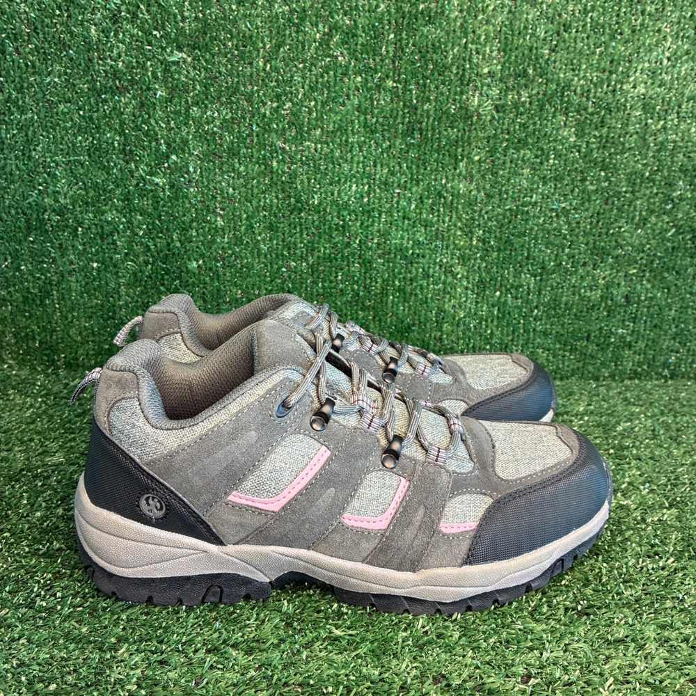 Northside Suede Mesh Trail Hiking Gorpcore Outdoor Sneakers Grey Pink Womens 10